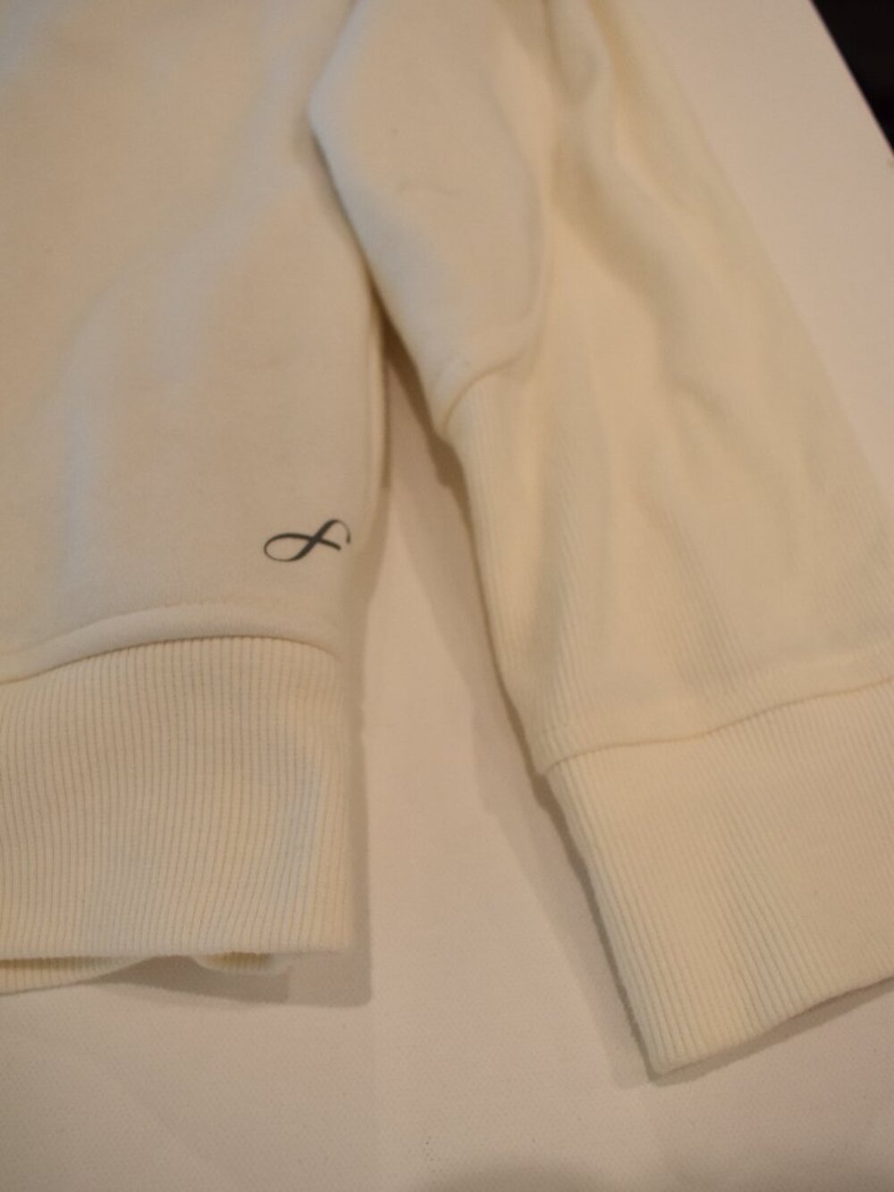 Freely Women's XL Ivory Quarter Zip Fleece Pullover Sweatshirt Cozy Athleisure J